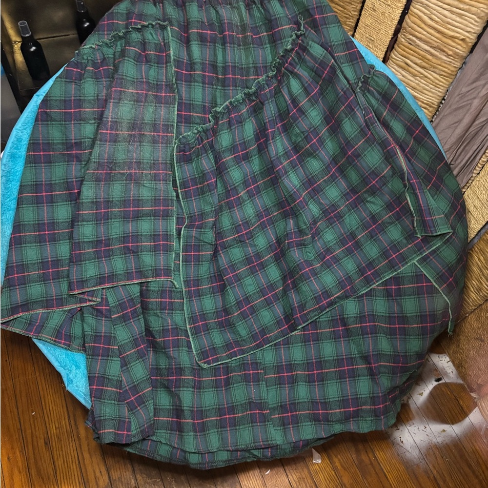 Plaid Green and Pink Women's Skirt